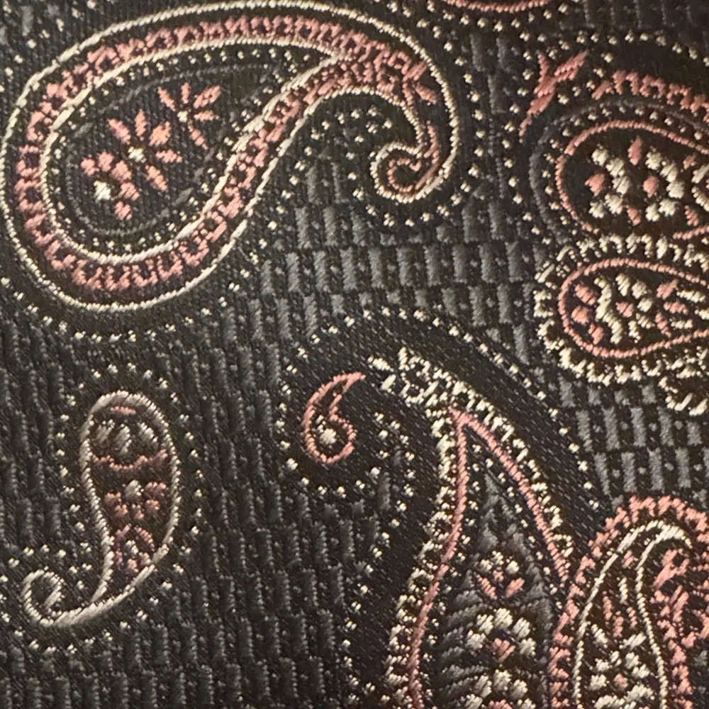 Alexander Julian Paisley Tie - Gray and Pink